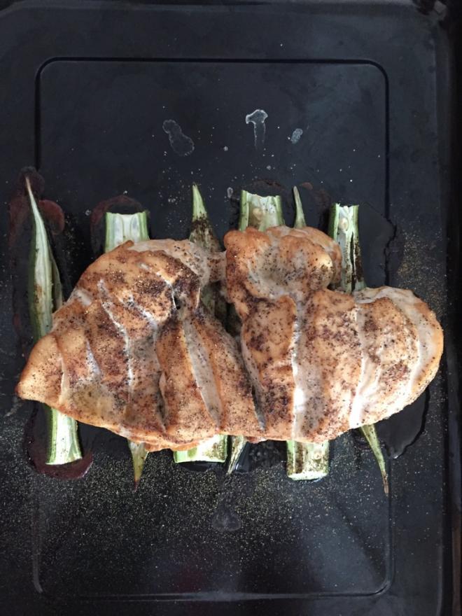 秋葵鸡胸肉