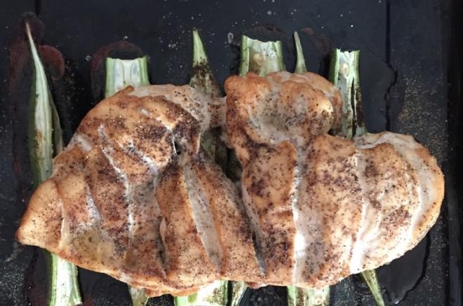 秋葵鸡胸肉