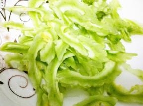 苦瓜斜刀切片