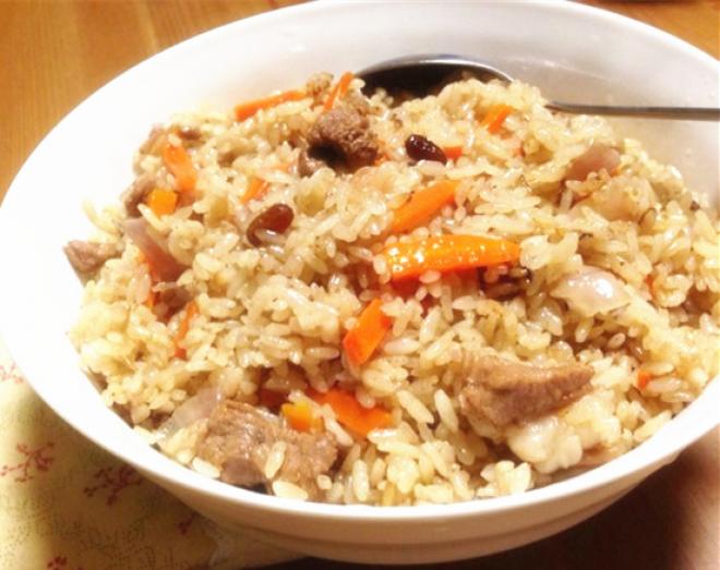 电饭锅版羊肉抓饭