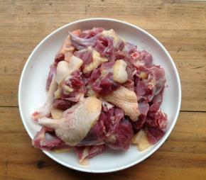 鸭子洗净切小块