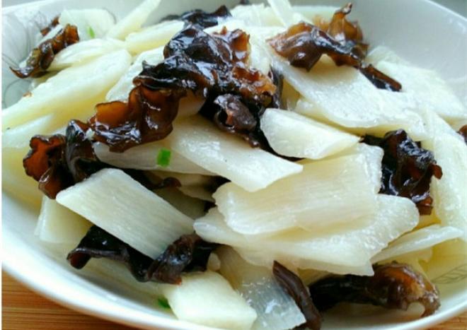 清炒山药木耳