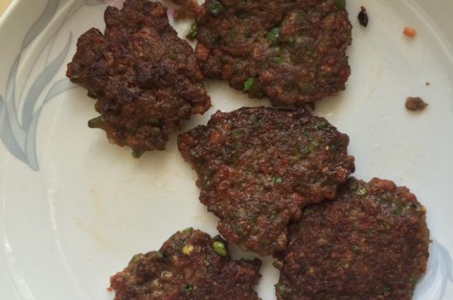 猪肝虾泥饼