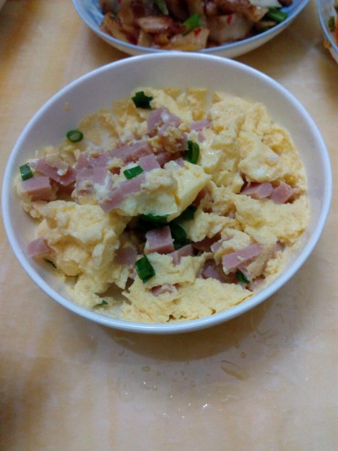 火腿蒸蛋