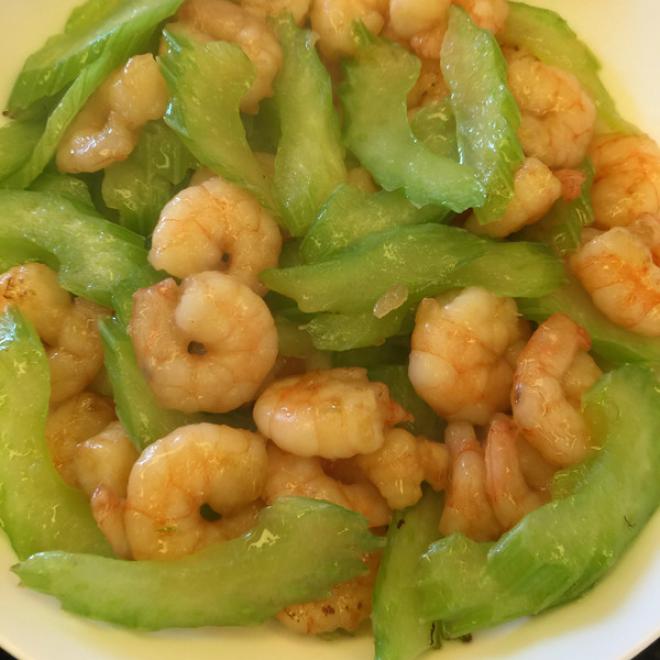 西芹炒虾仁