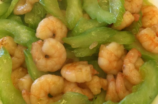西芹炒虾仁