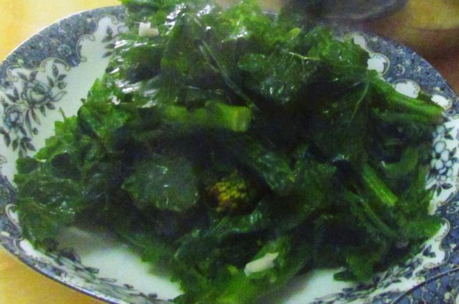 蒜香油菜尖