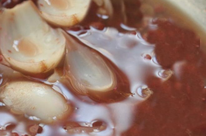 莲子百合红豆沙