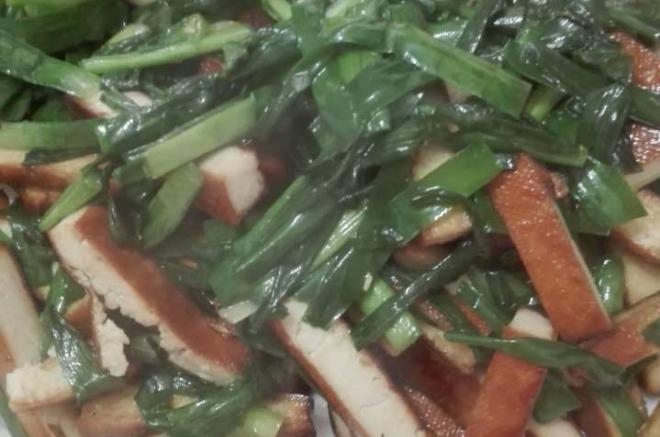韭菜豆腐干