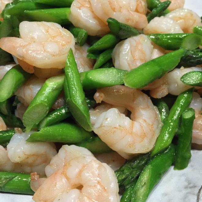 芦笋炒虾仁