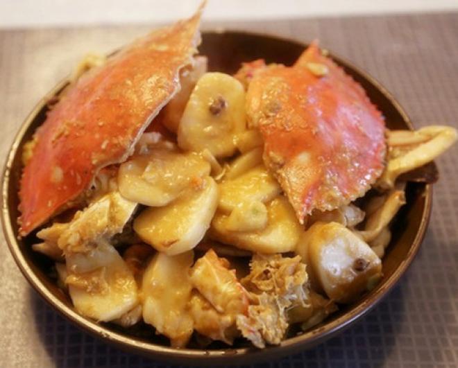 梭子蟹炒年糕