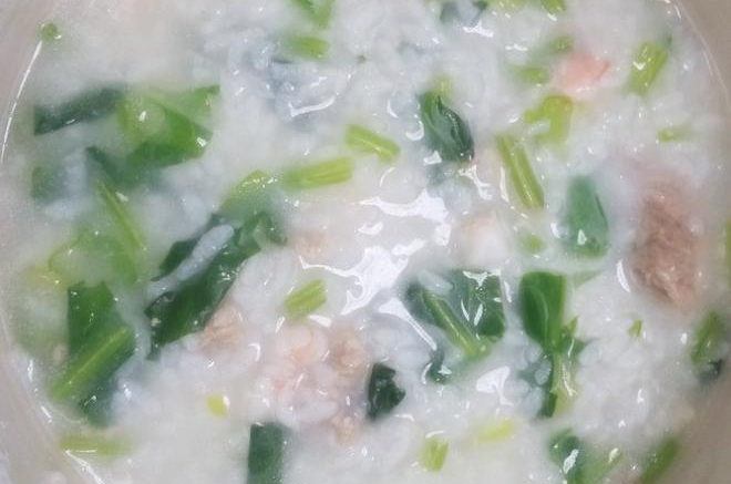 海米青菜粥