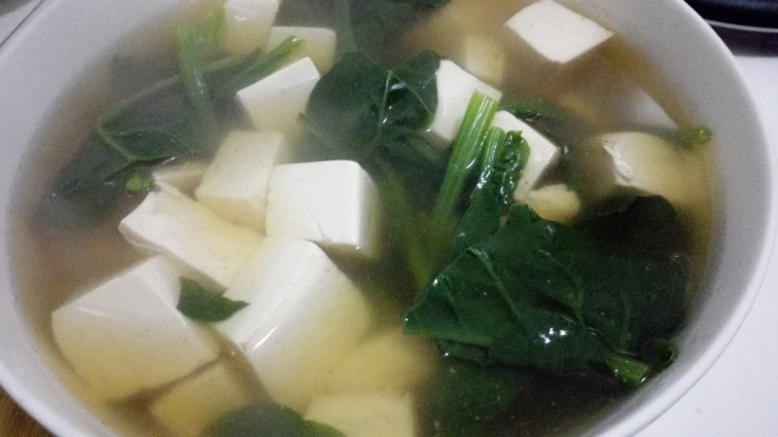 菠菜豆腐汤