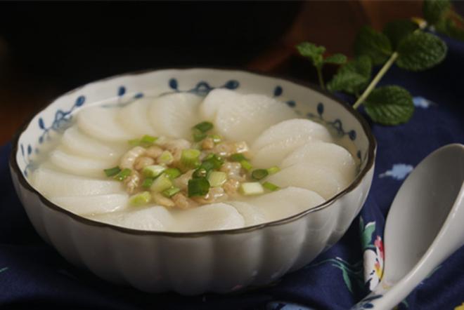 虾米萝卜年糕汤