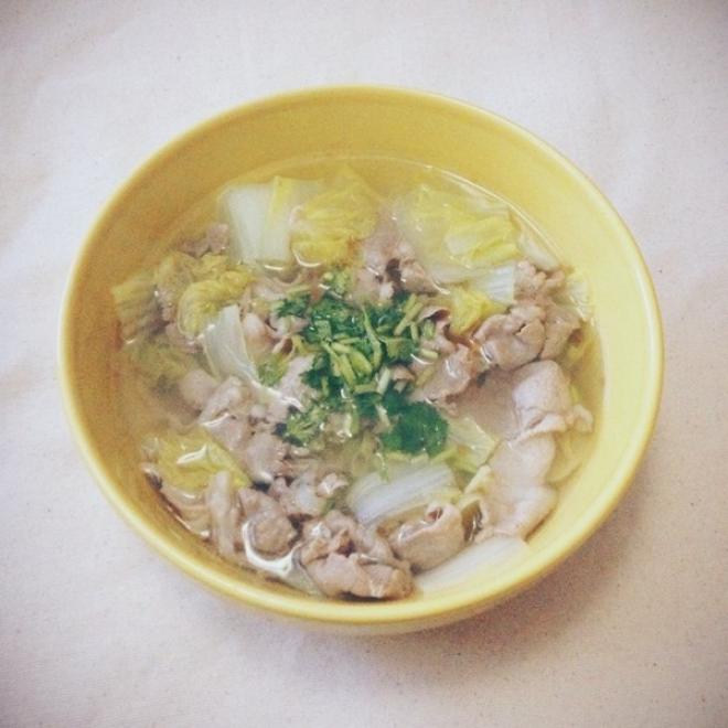 羊肉白菜粉丝汤