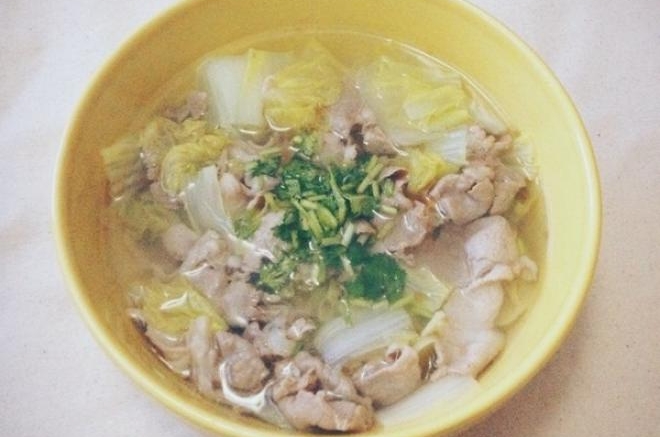 羊肉白菜粉丝汤