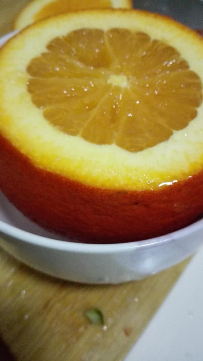 盐蒸橙子