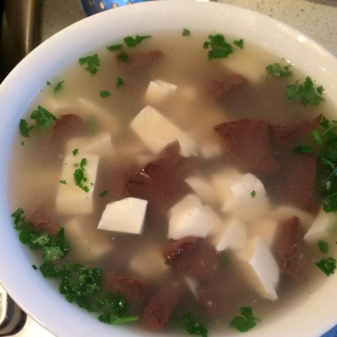 鸭血豆腐汤