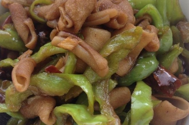 青椒鸭肠