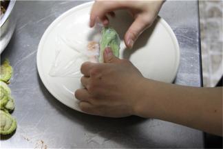 最后全部卷起就好了