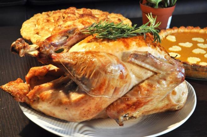 感恩节烤火鸡