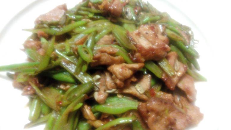 豆角炒肉