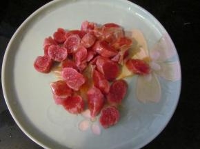 腊肠切丁