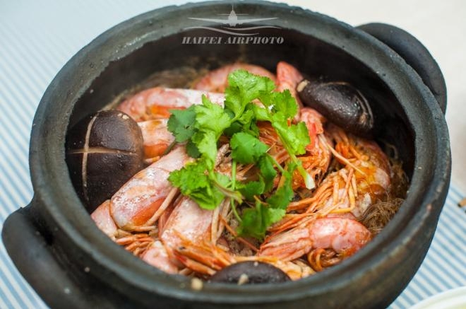 红虾粉丝砂锅煲