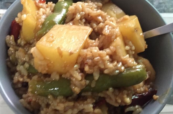 土豆豆角焖饭