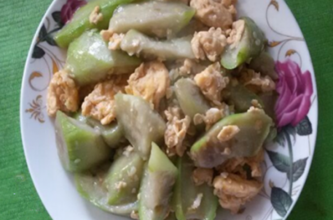 丝瓜炒蛋