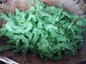 切好苦瓜片