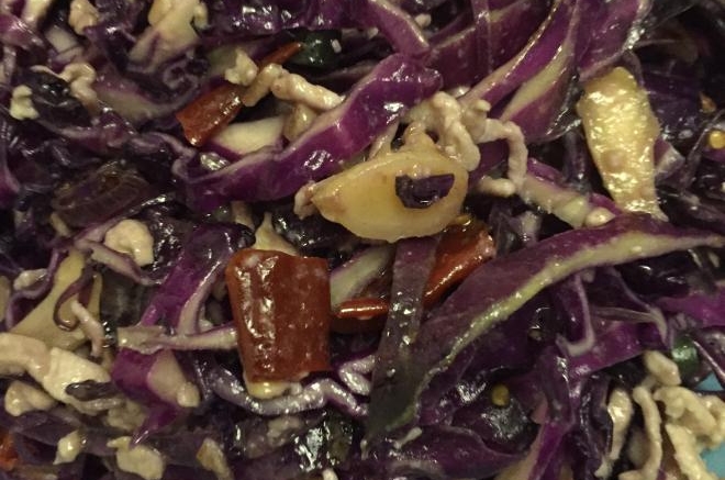泡姜紫甘蓝炒肉