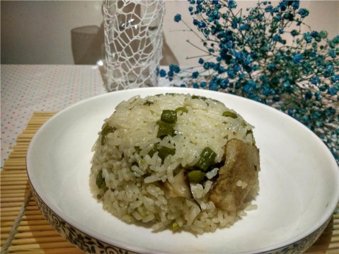 豆角焖饭