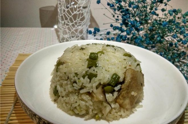 豆角焖饭