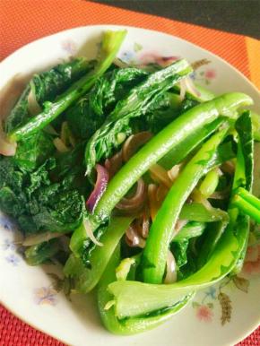 炒一会便可装盘上菜了