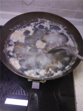 大火煮开，稍微搅拌下