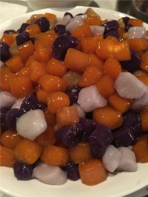 之后根据个人喜好，兑糖水或酸奶、椰浆吃