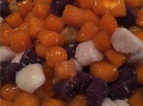 之后根据个人喜好，兑糖水或酸奶、椰浆吃