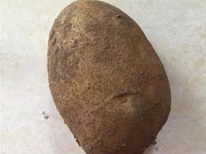 将土豆去皮，冲洗一下再沾干表面水分，将土豆切成规则不统一的块状（形状随喜好，为了好熟和入味）