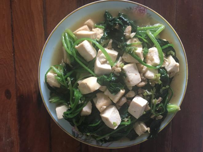 菠菜豆腐