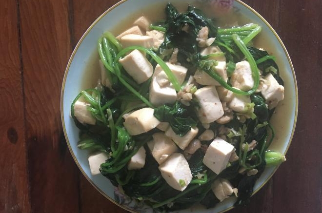 菠菜豆腐