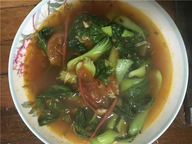 西红柿青菜汤