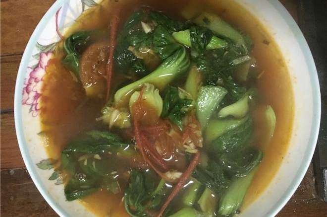 西红柿青菜汤