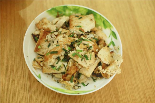小葱煎豆腐