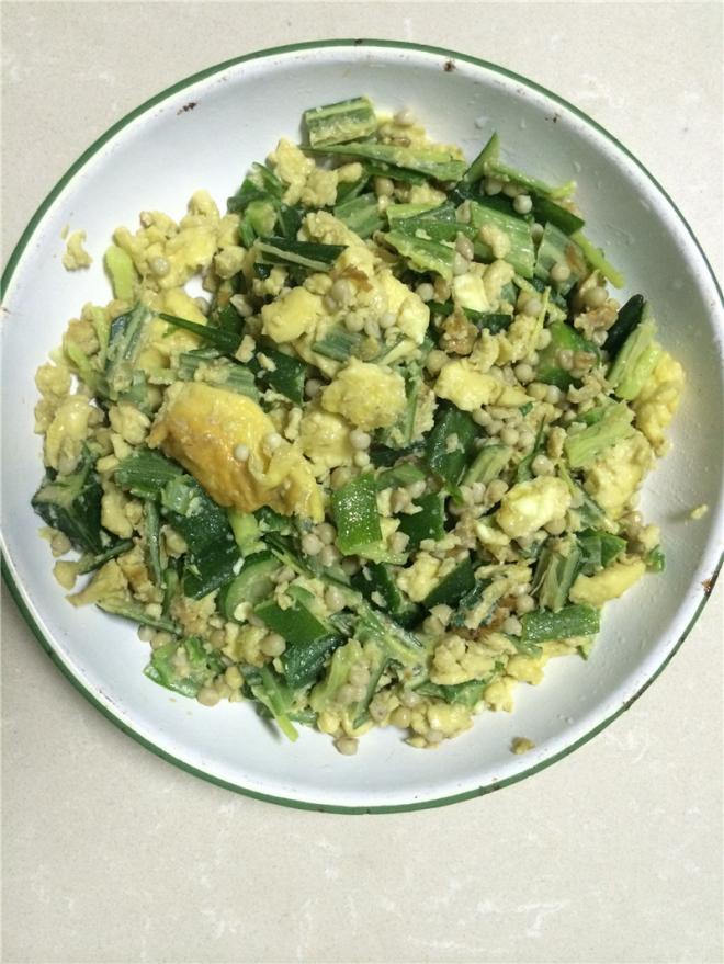 秋葵炒鸡蛋