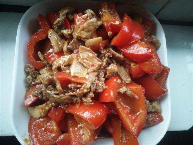 甜椒肉片