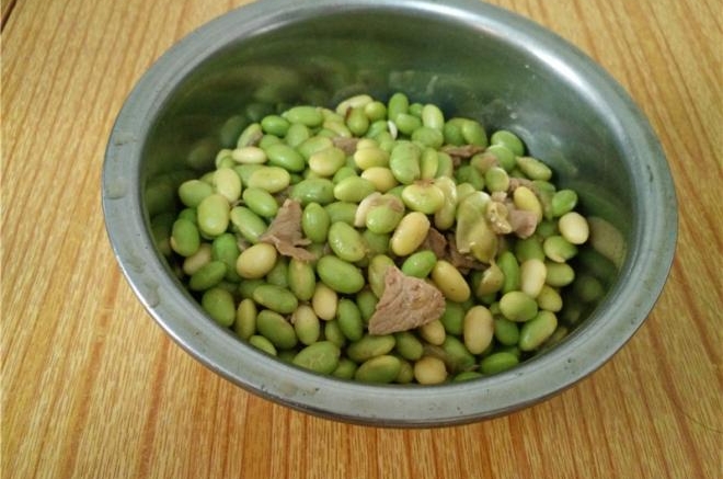 毛豆炒肉
