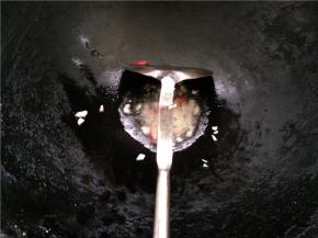 热锅下油，等油热后，把辣椒段和蒜末放进锅中炒出香味