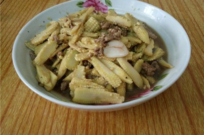 玉米芽炒肉