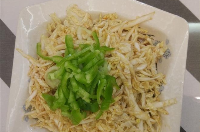 凉拌白菜心
